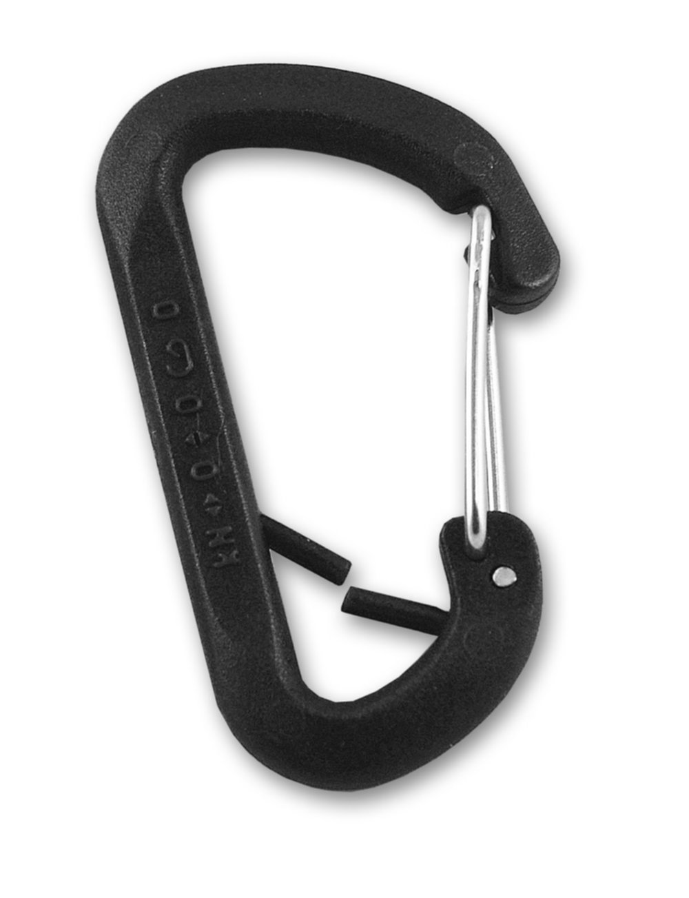 Mousqueton porte-clés polyamide L.56mm Noir