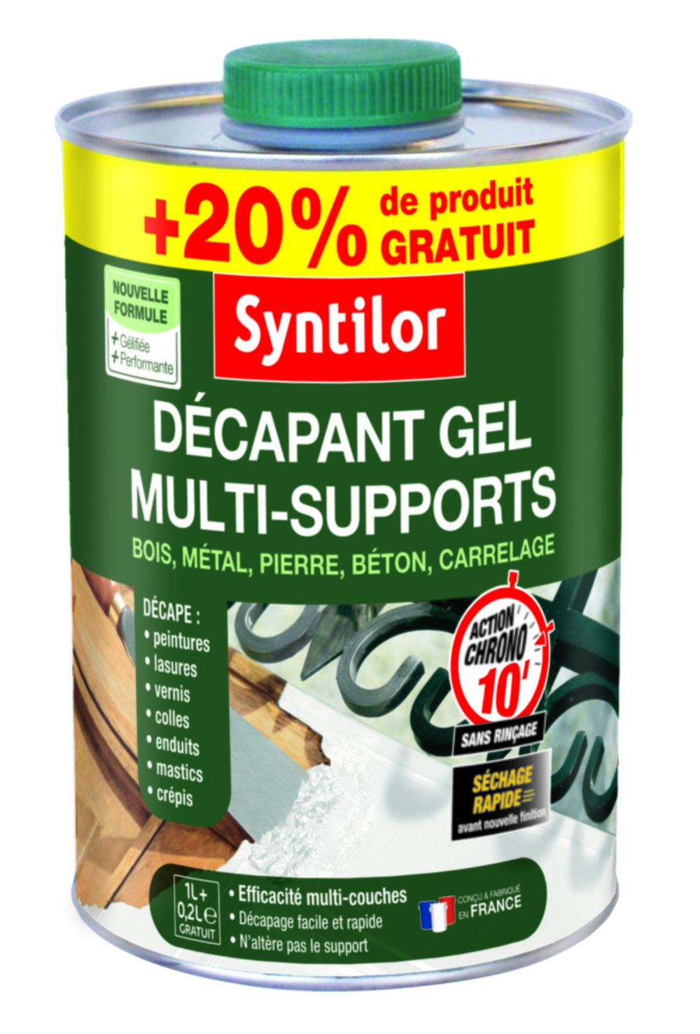 Décapant Gel Multi-Supports 1L+20% Syntilor