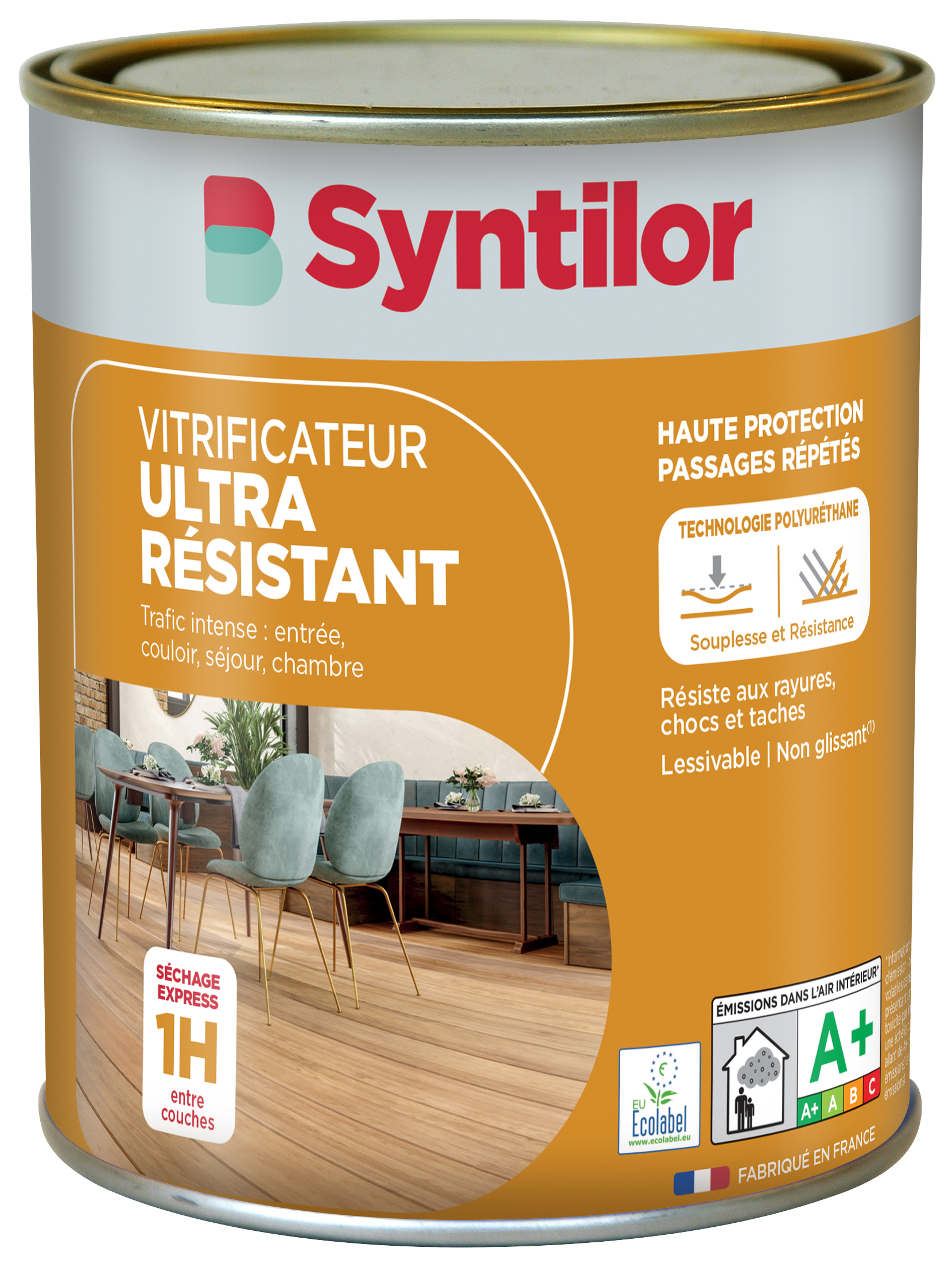 Vitrificateur Ultra Résistant 0L75 Cire Naturel Syntilor