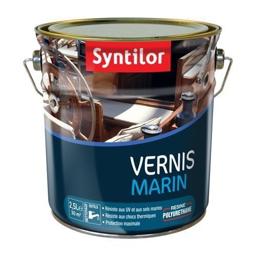 Vernis marin satiné 2,5L incolore