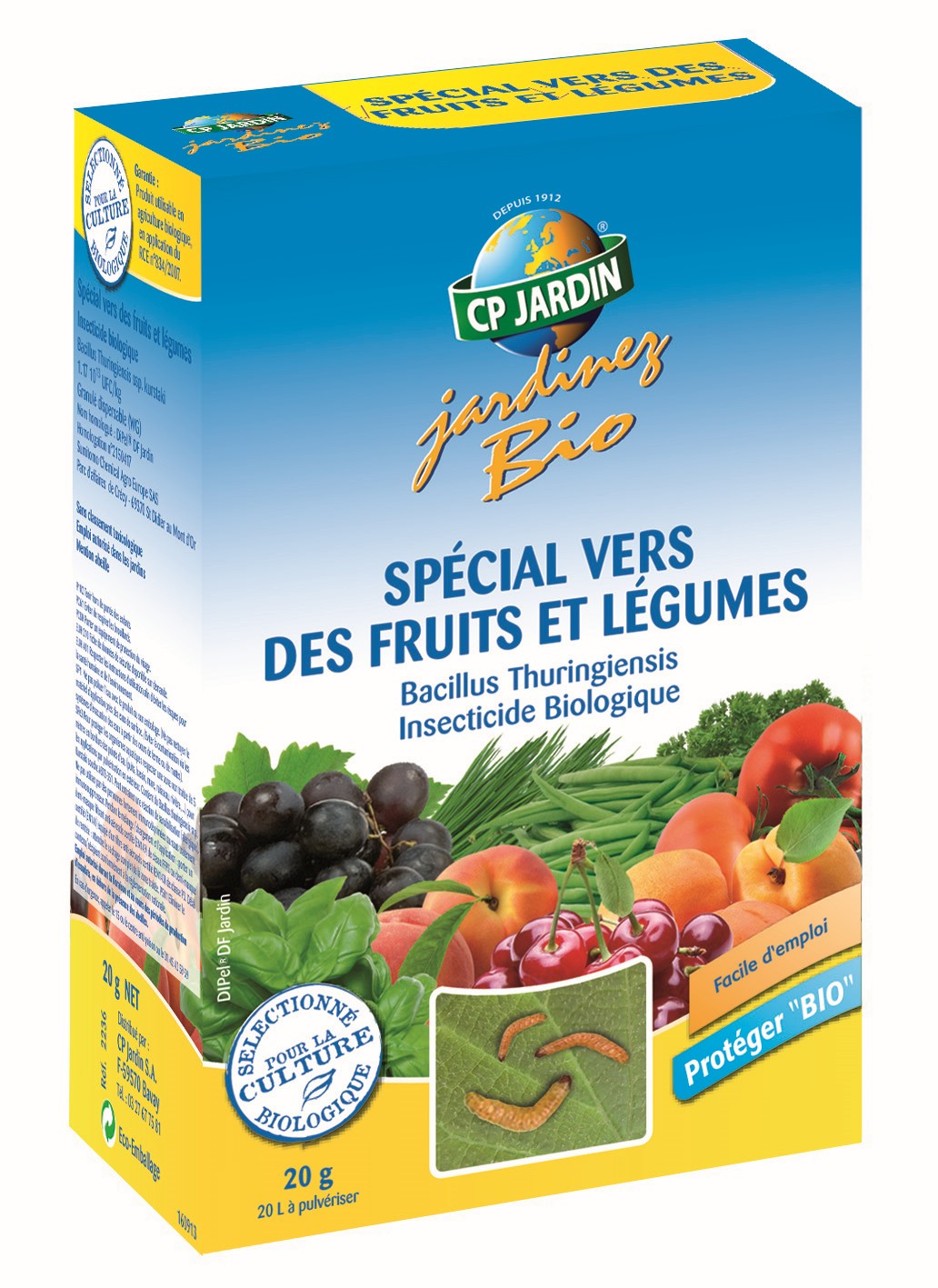Insecticide biologique pour fruits et légumes - boîte de 20g - CP Jardin