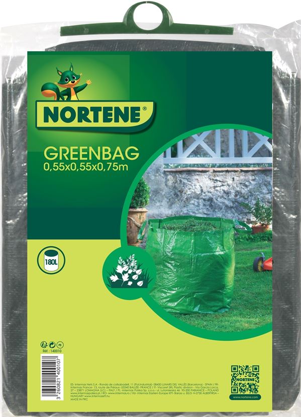 Sac déchets verts réutilisable Vert 180L