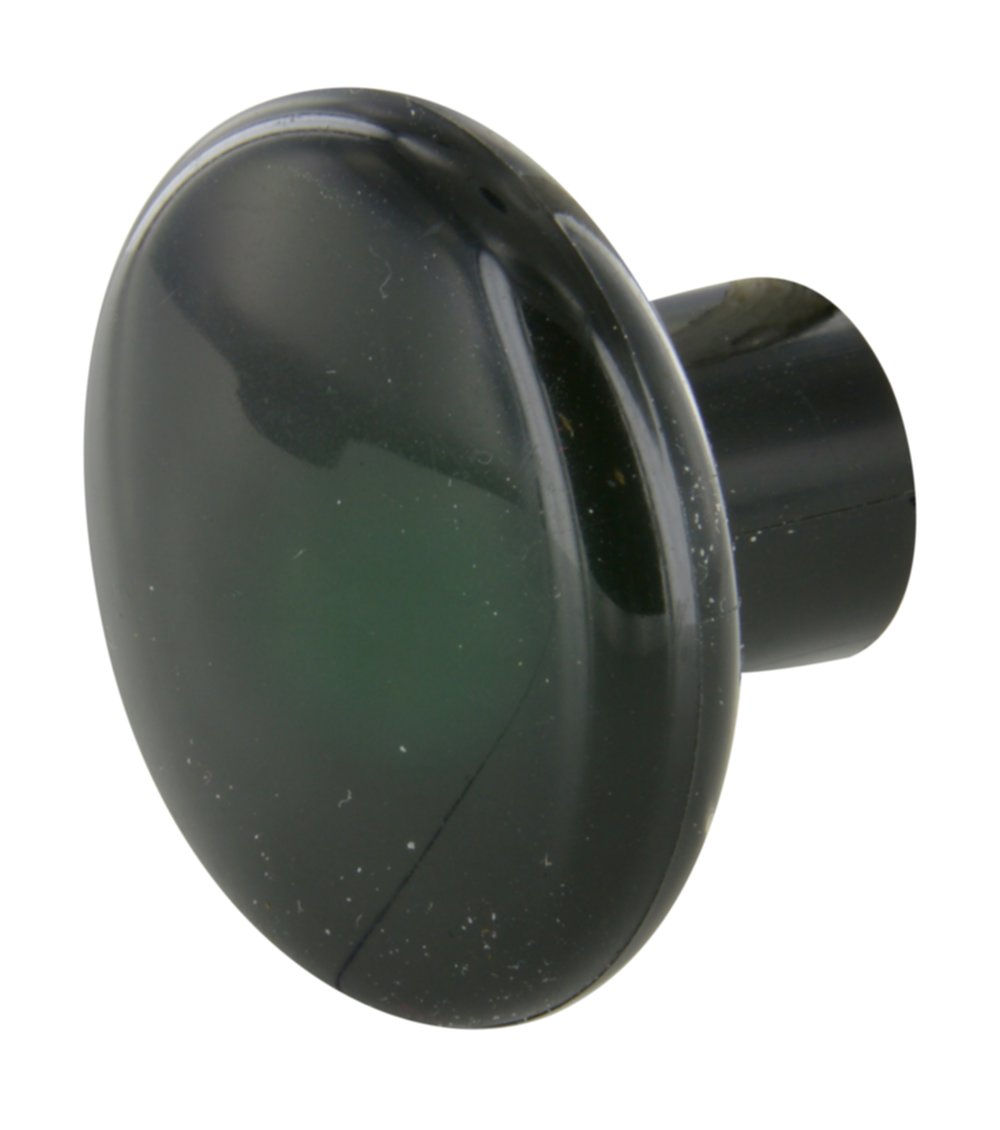 Bouton rond D35mm matière plastique noir
