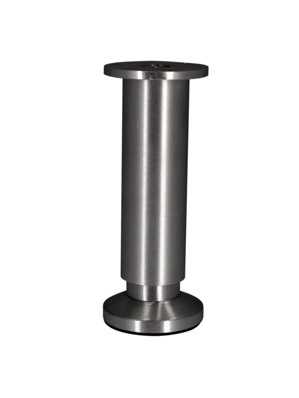 Pied aluminium pour meuble ou caisson. Ø38mm H150 mm Aluminium brossé finition inox - CIME