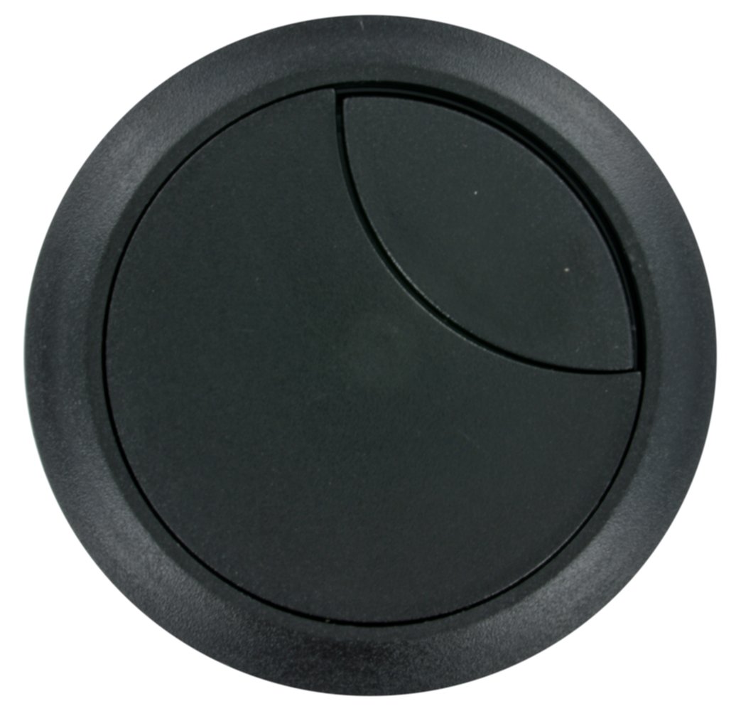 Passe-câble D60mm H25mm plastique noir
