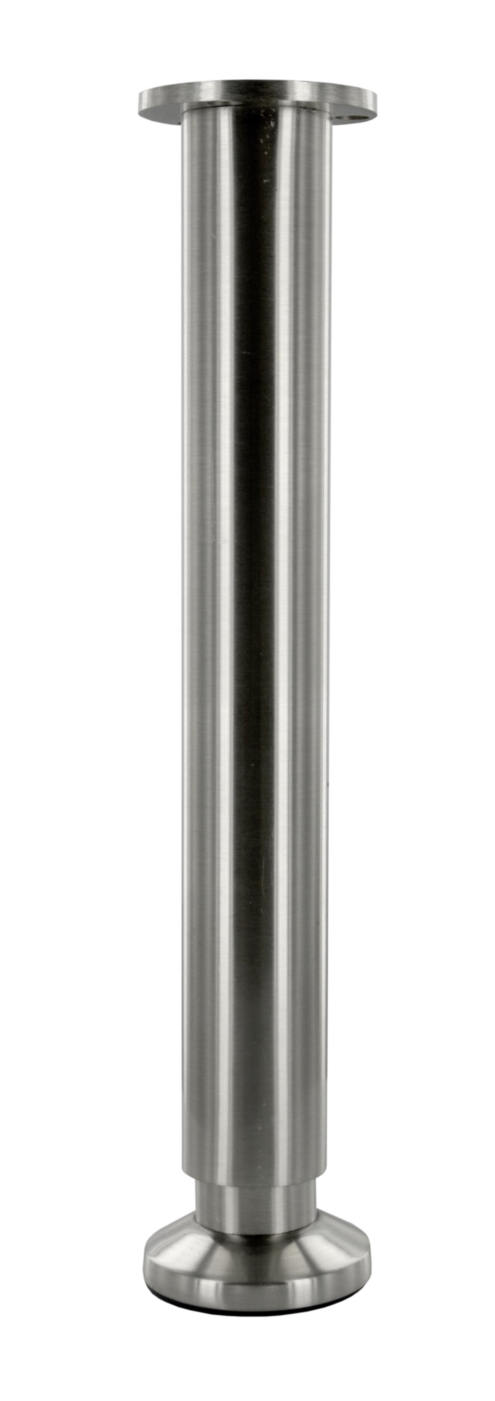 Pied aluminium pour meuble ou caisson. Ø38mm H300 mm Aluminium brossé finition inox - CIME
