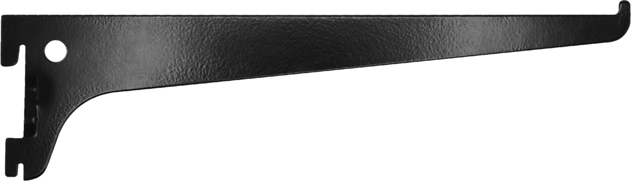 Console simple acier noir 25 cm entraxe 50 mm - CIME