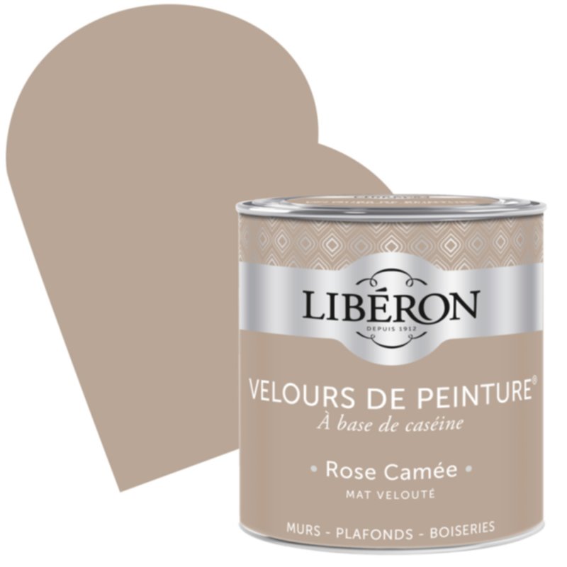 Velours de peinture Rose Camée mat 0,125 L - LIBERON