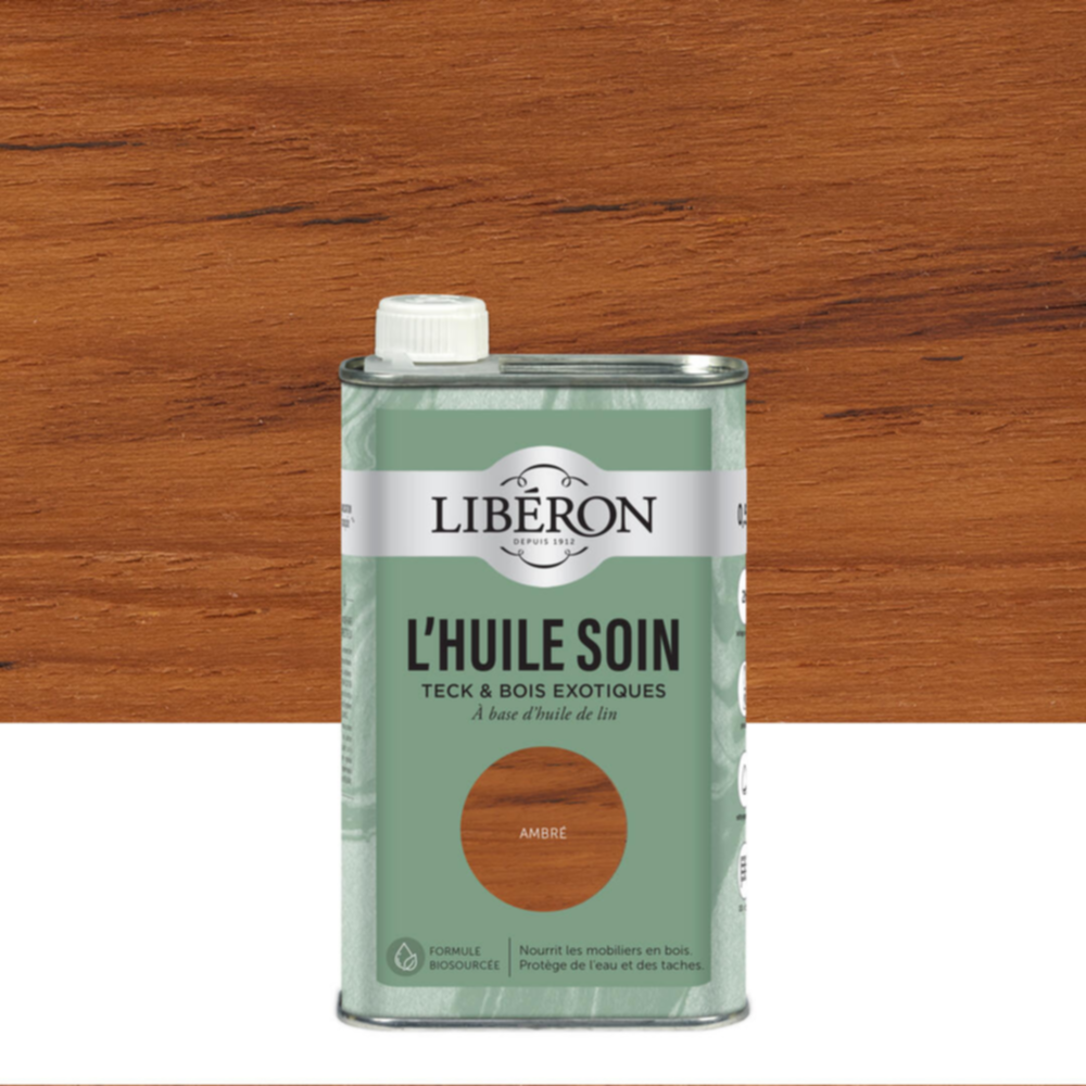 L'huile Soin pour Mobiliers bois Ambre 0,5L - LIBERON