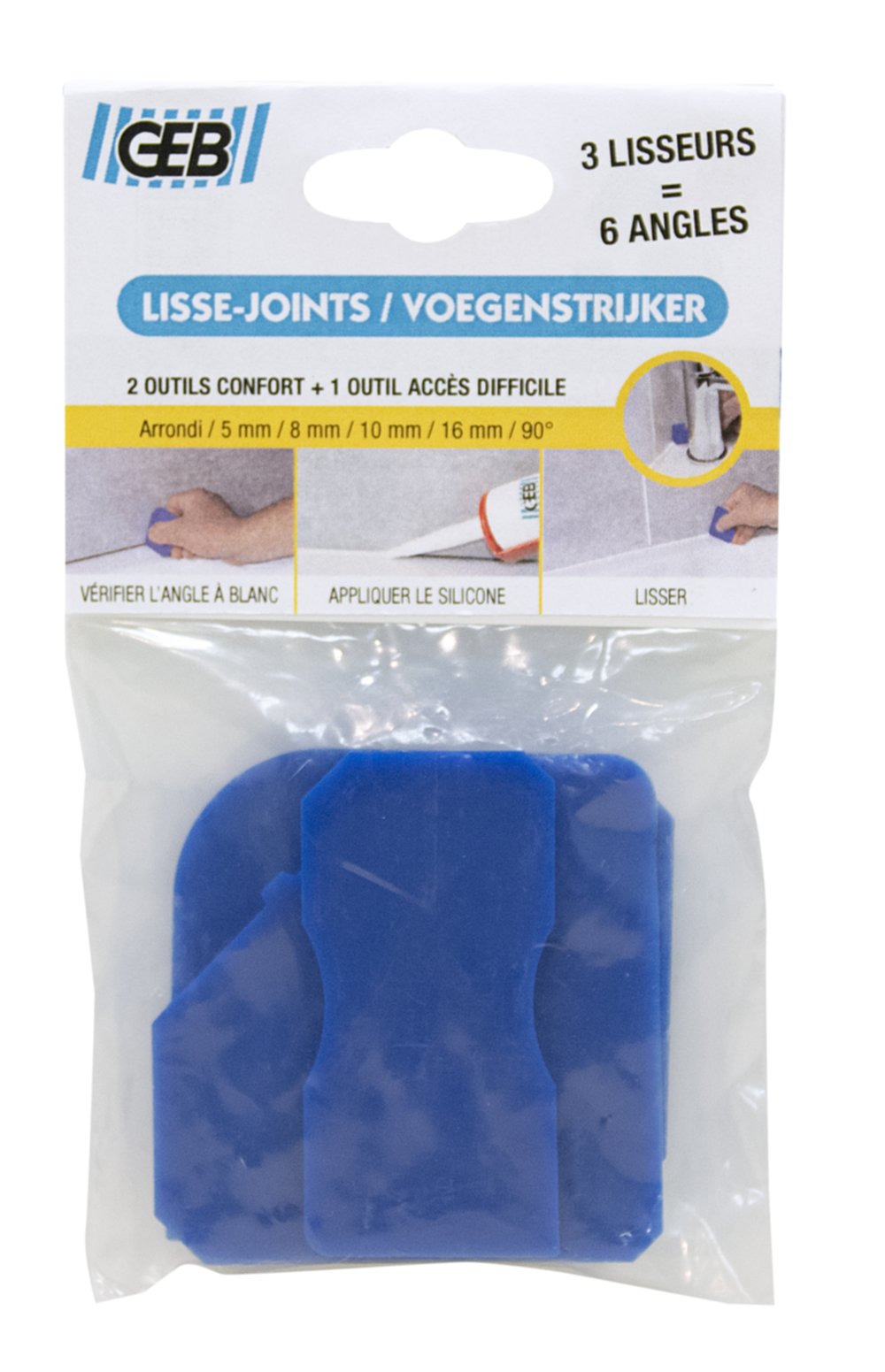 3 Lisse-joints (2 confort + 1 accès difficile) - GEB