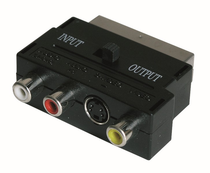 Adaptateur audio vidéo péritel mâle SVHS et 3 RCA - FPE