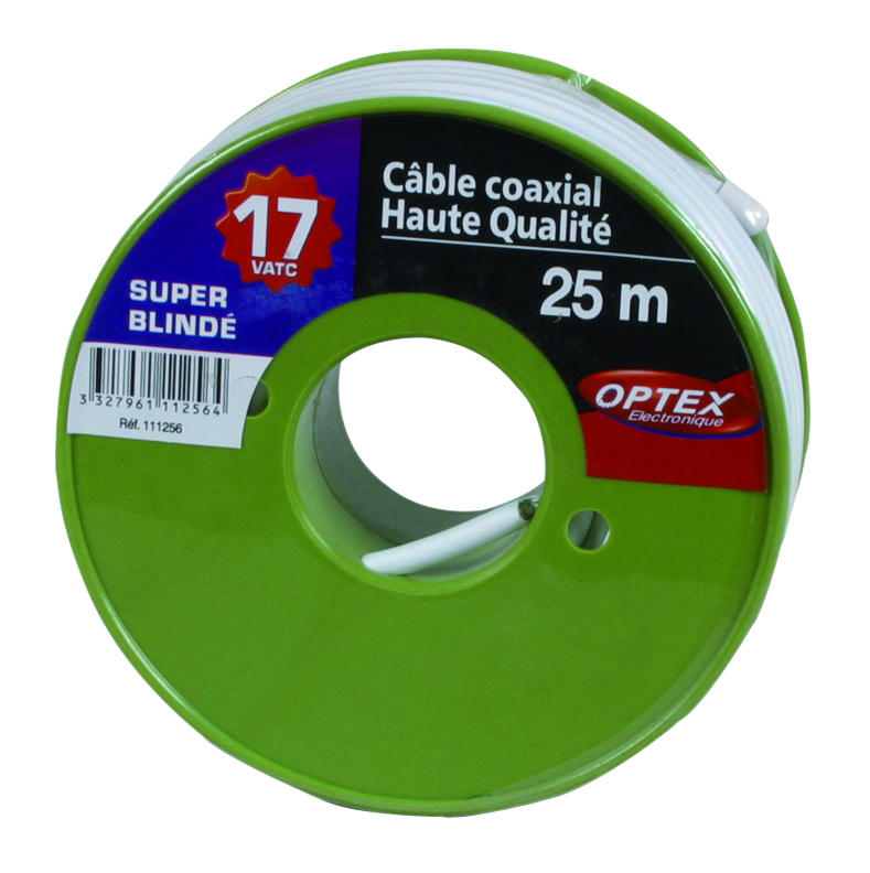 Câble coal blanc 17vatc 25m - OPTEX