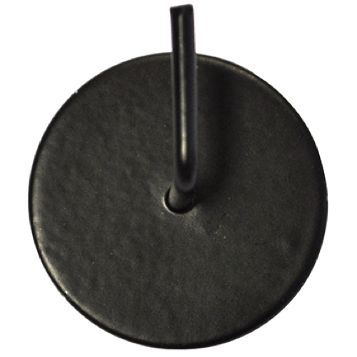 2 supports métal ronds adhésifs pour tringle Ø10 noir MOBOIS
