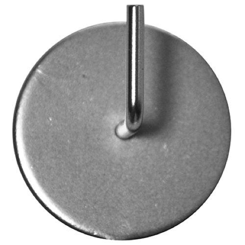 2 supports métal ronds adhésifs pour tringle Ø10 nickel mat MOBOIS