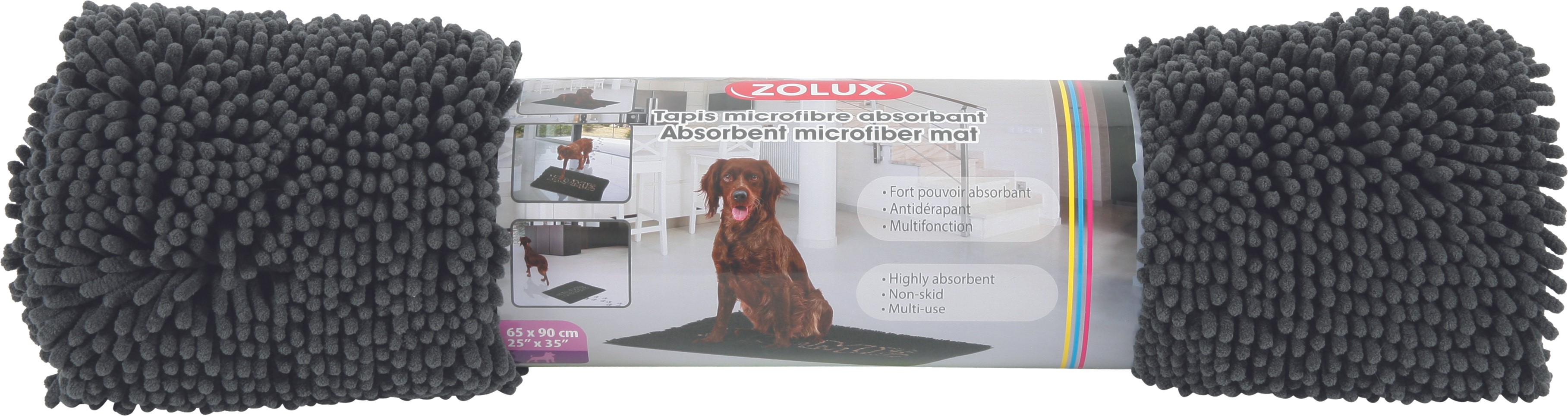 Tapis microfibre absorbant pour chien L80 p55cm