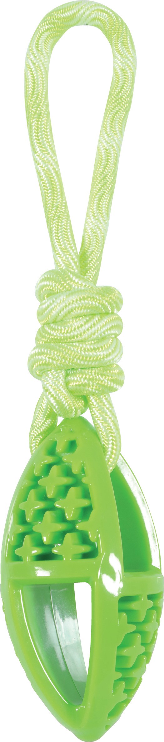 Jouet chien corde Samba - oval - 28cm - vert