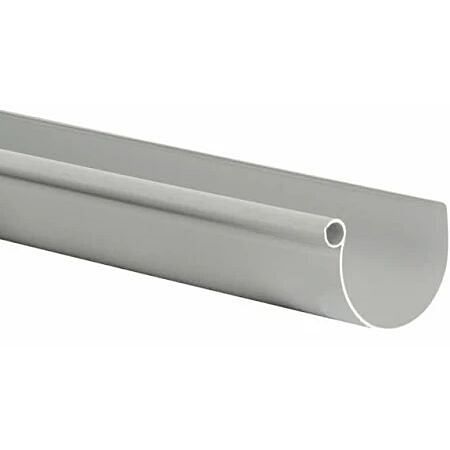 Gouttière demi-ronde PVC 4m gris développé 25cm G25 - GIRPI