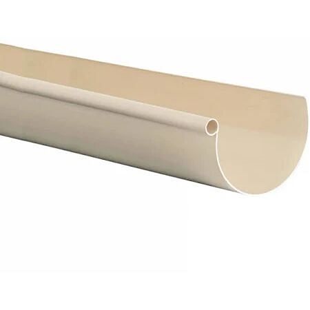 Gouttière demi-ronde PVC 4m sable développé 25cm G25S - GIRPI