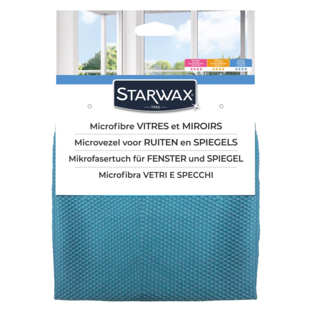 Lavette microfibre spéciale vitres - STARWAX