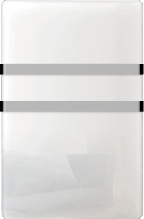 Panneau Rayonnant sèche-serviette Facade Verre Blanc 1000W - VOLTMAN