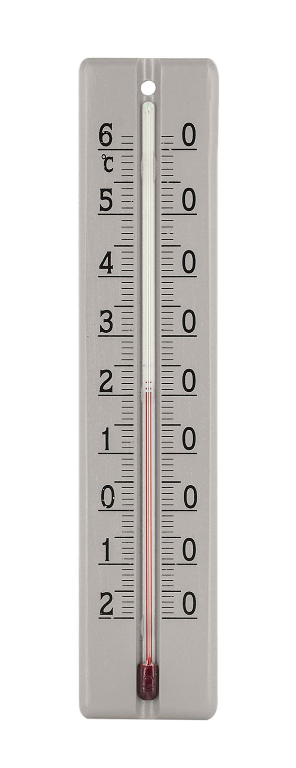 Thermomètre hetre 22cm gris
