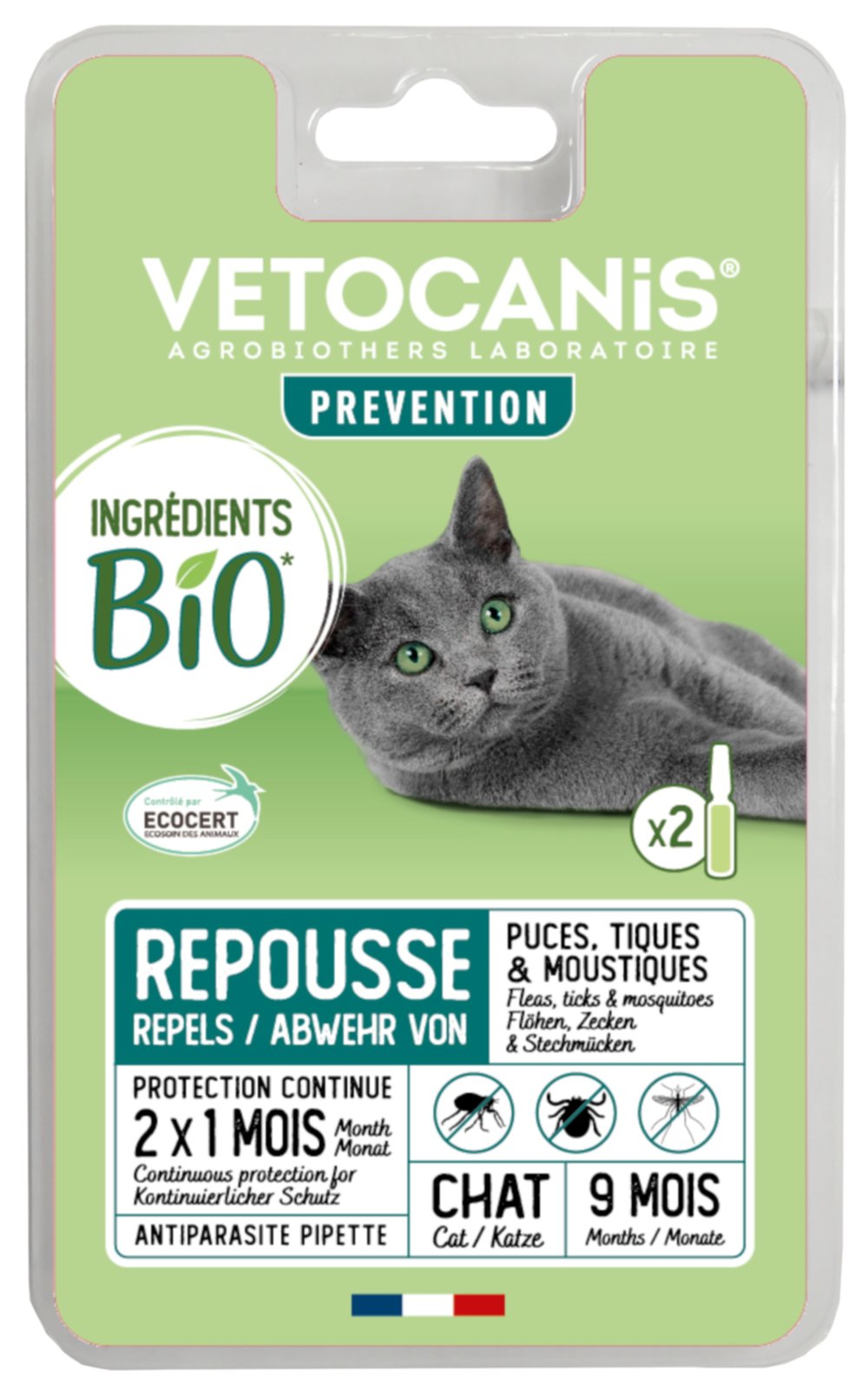 Preventis ingrédients bio atp spoton chats