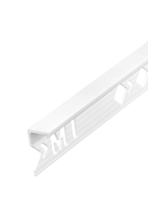 Profilé équerre Mur PVC blanc 8mm/2,5m