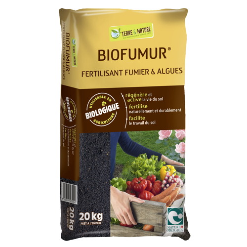Terrafumur fertilisant fumiers + algues 20kg