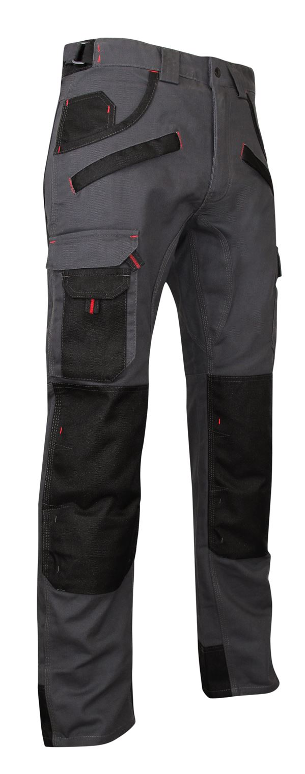 Pantalon gris/noir 46 argile