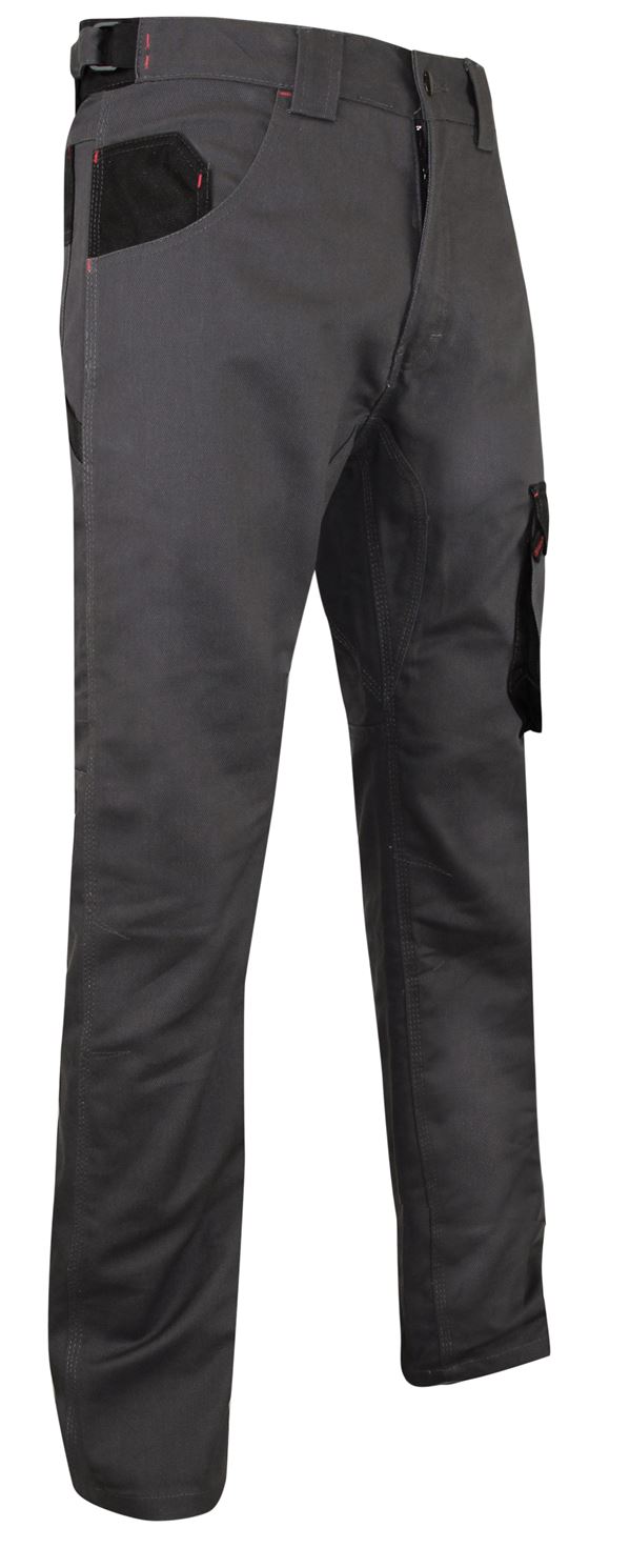 Pantalon gris/noir 44 ciment