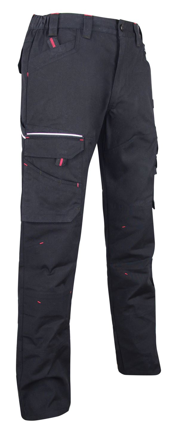 Pantalon tissu noir 44 basalte