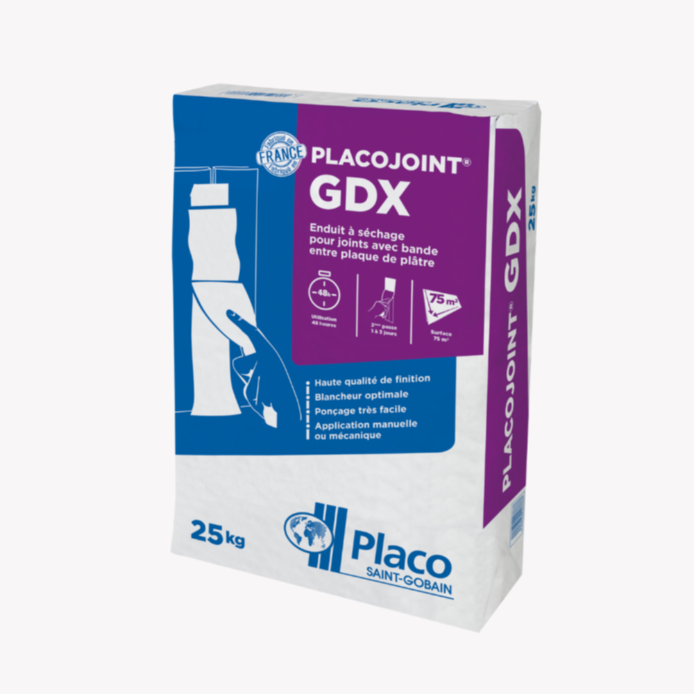 Enduit à joint Placojoint® GDX poudre 25kg - PLACO®