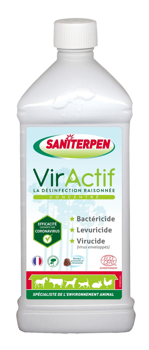 Désinfectant viractif concentré  1L - SANITERPEN