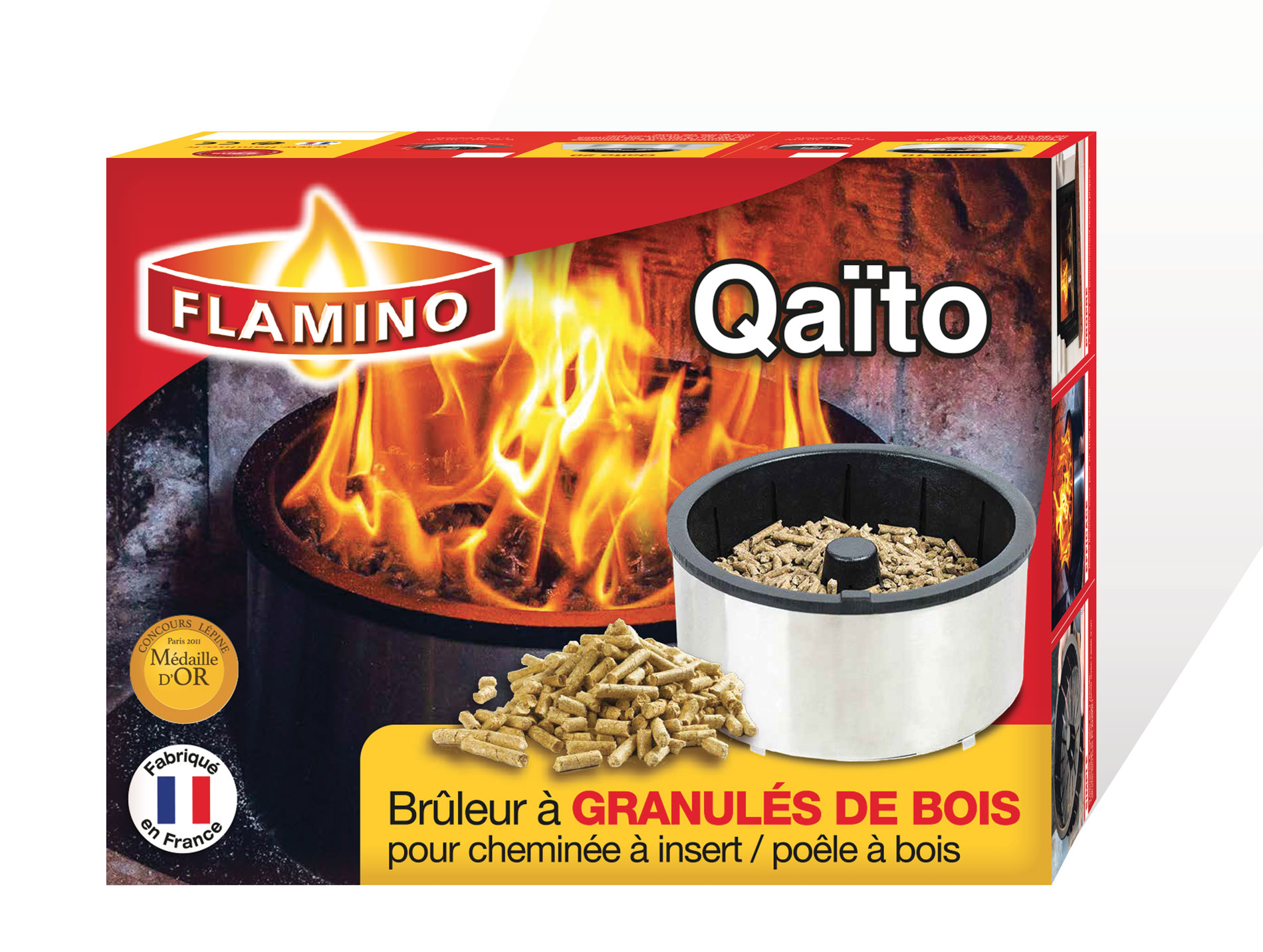 Brûleur à granulés de bois Qaïto Q10 - FLAMINO