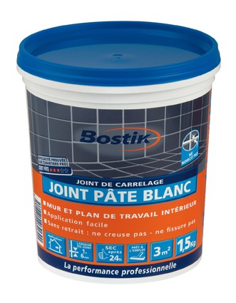 Joint pâte blanc pot plastique 1.5 kg