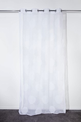 Voilage 140x260cm Cecylia Blanc