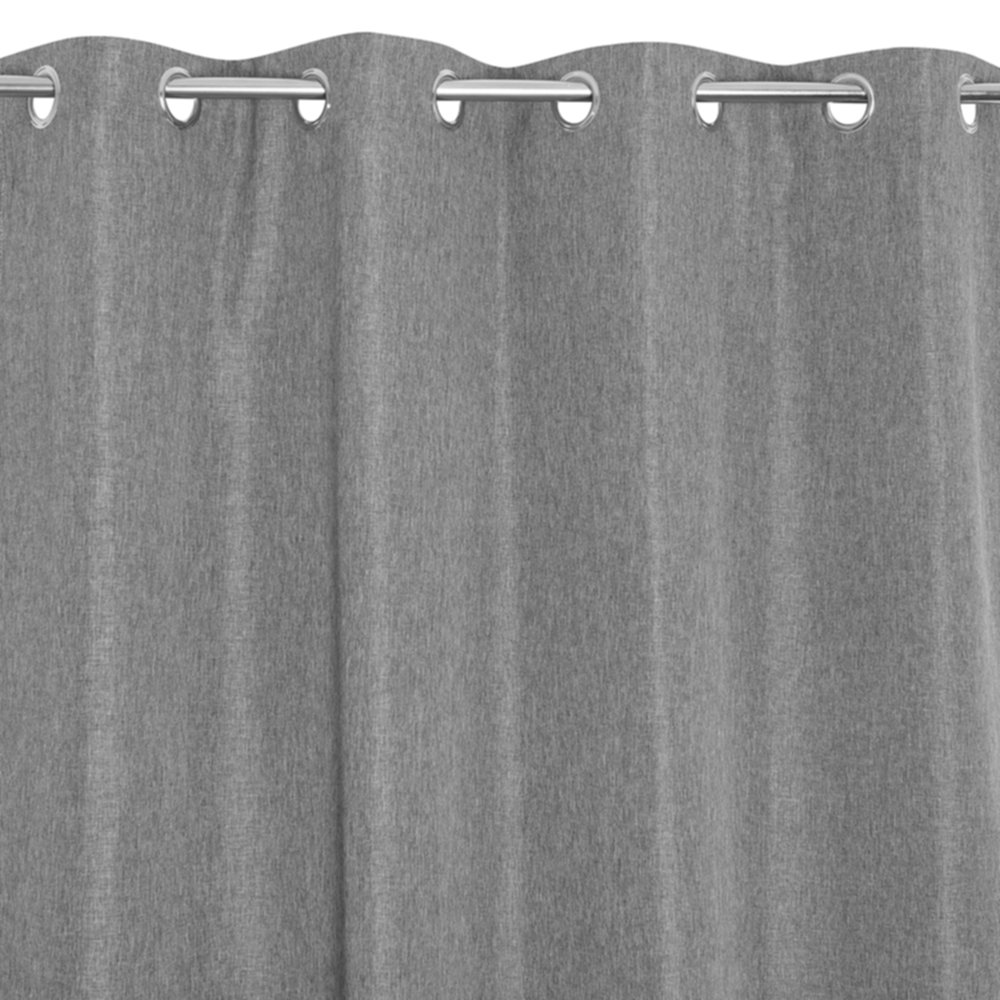 Rideau thermique 135x240cm Chambray anthracite - JBY CREATION