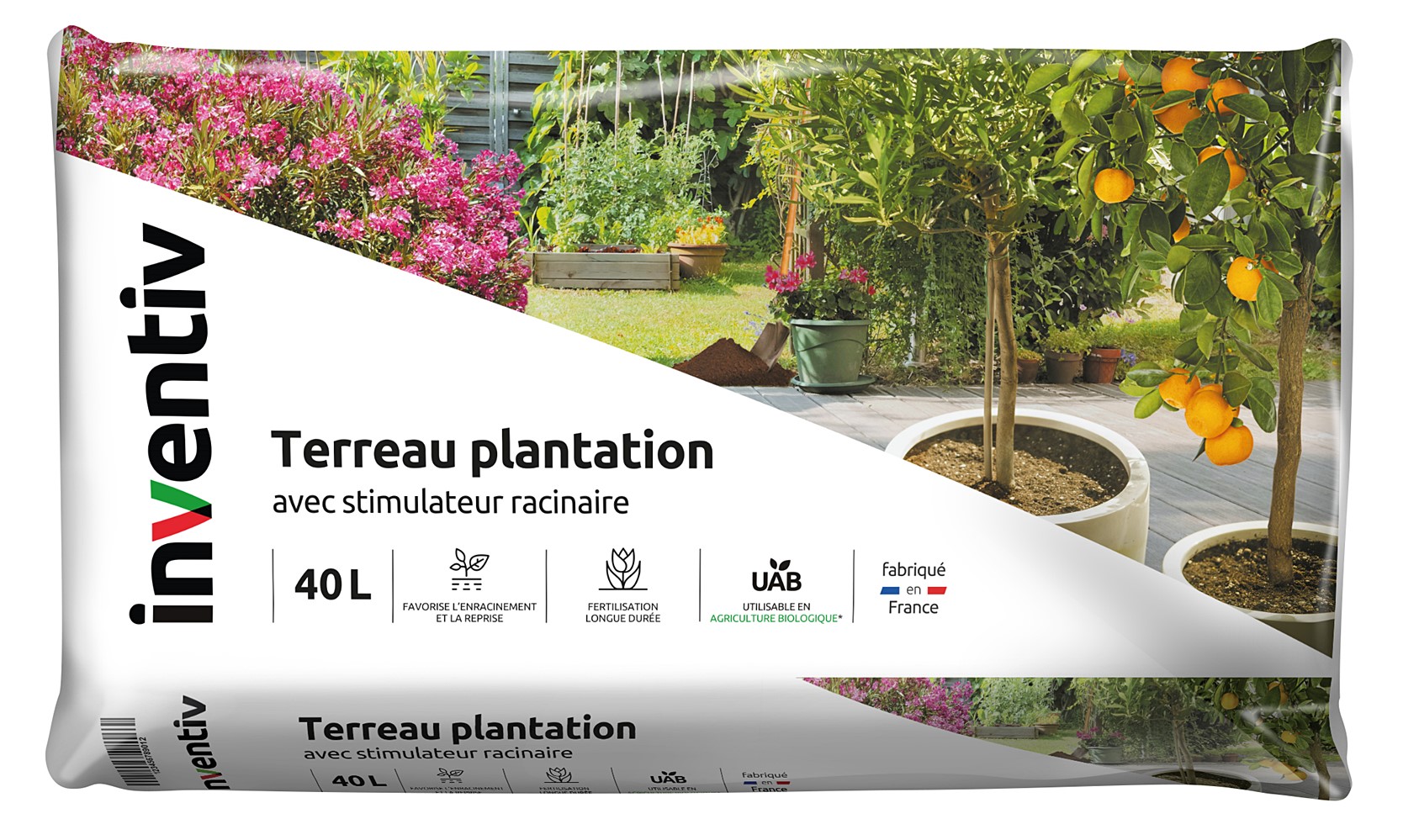 Terreau plantation UAB Ecolabel 40L - INVENTIV