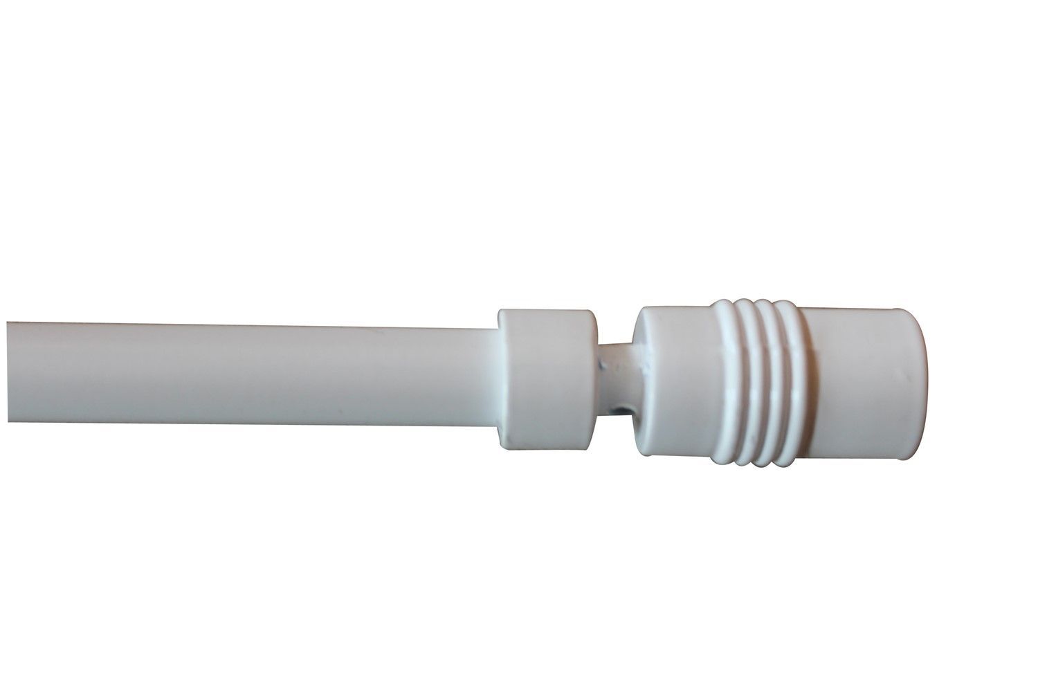Barre Rideaux Cylindre Extensible 40-70cm Blanc - INVENTIV