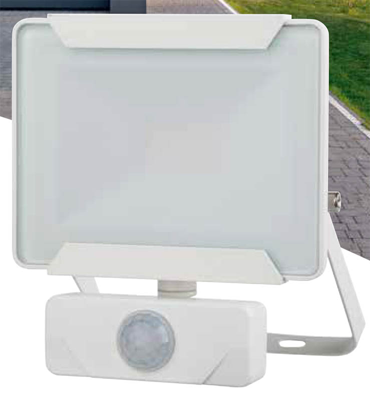 Projecteur extérieur LED détection Héra 10W 800lm blanc - INVENTIV