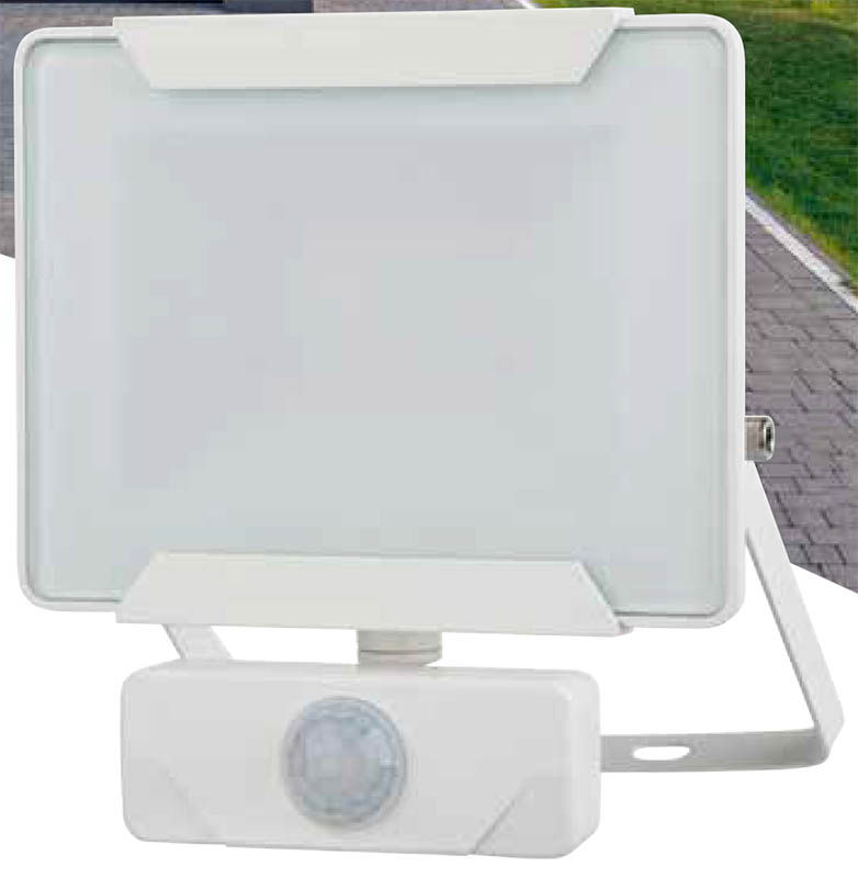 Projecteur extérieur LED détection Héra 20W 1400lm blanc - INVENTIV
