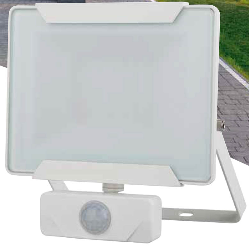 Projecteur extérieur LED détection Héra 30W 2100lm blanc - INVENTIV