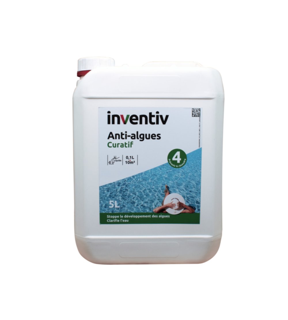 Liquide anti-algues curatif 5 L - INVENTIV