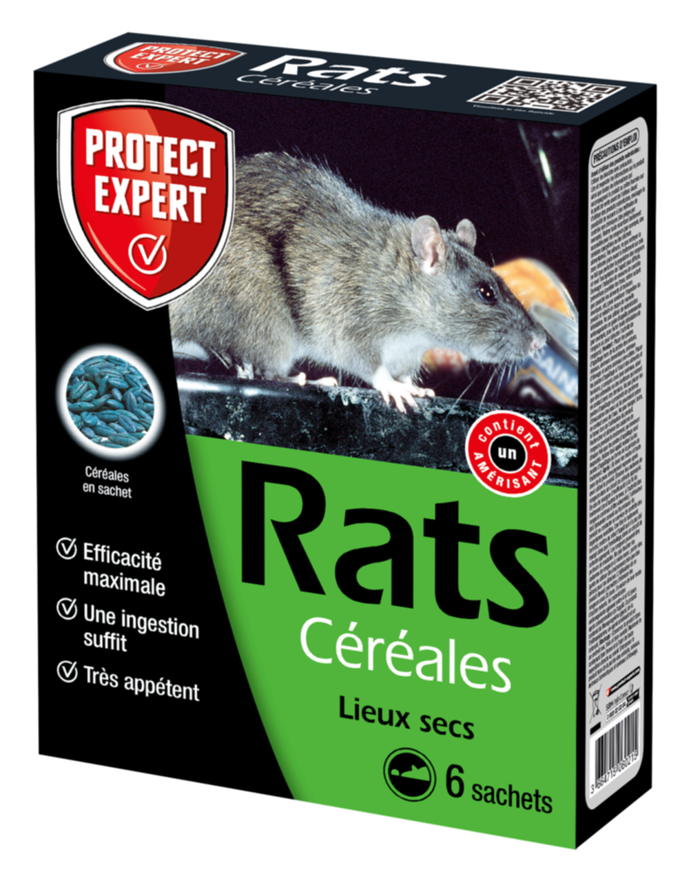 Traitement anti-nuisible céréales rats 150gr - PROTECT EXPERT