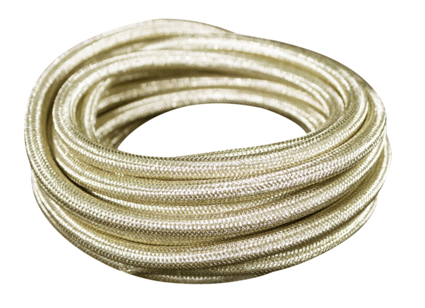 Câble électrique textile doré - L.3M