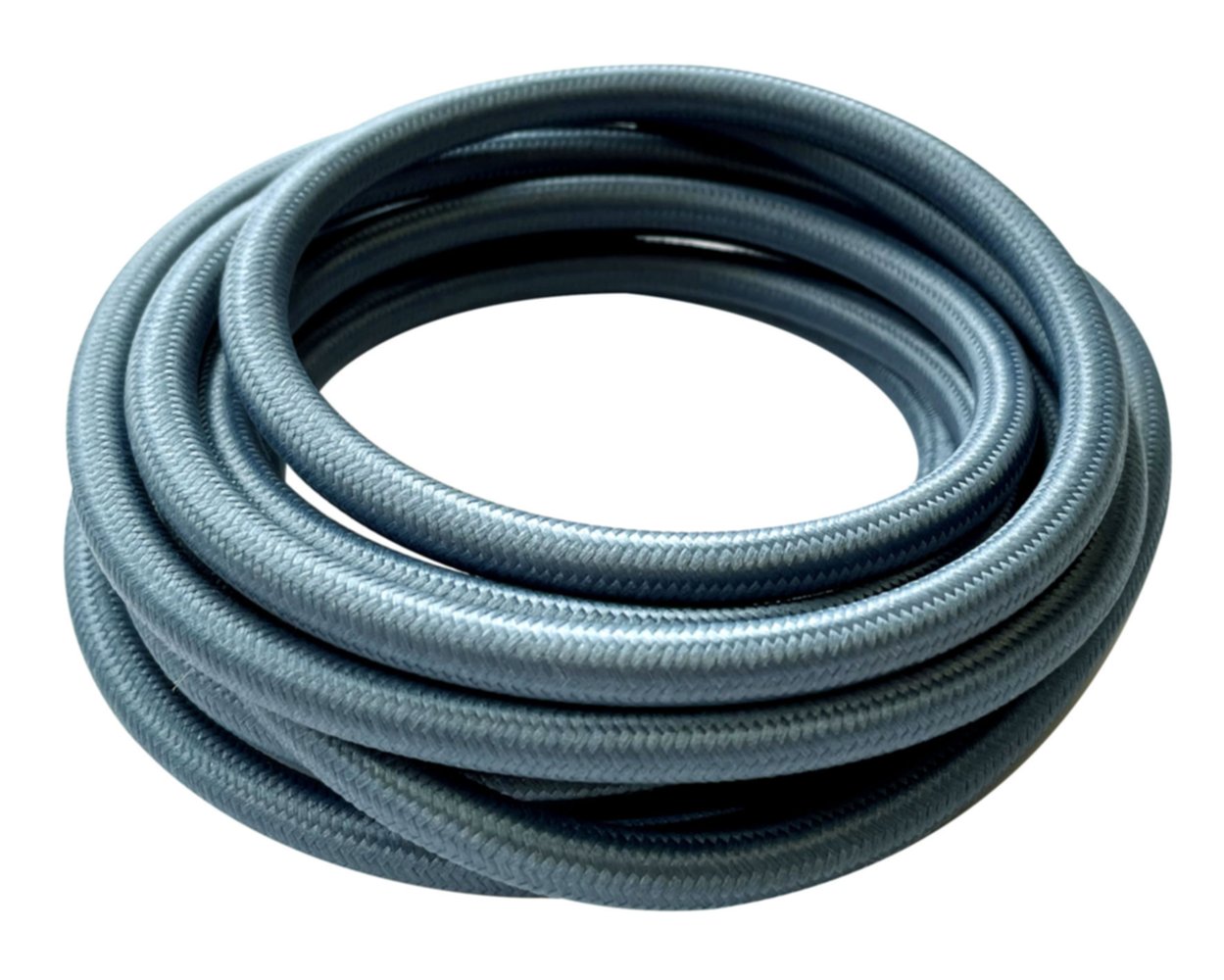 Câble électrique textile bleu indigo - L.3M