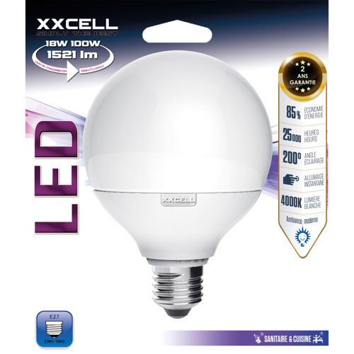Ampoule LED globe E27 18W/1521 lm