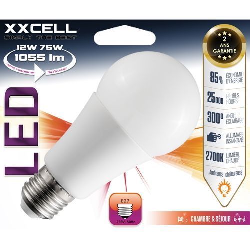 Ampoule LED standard E27 12W