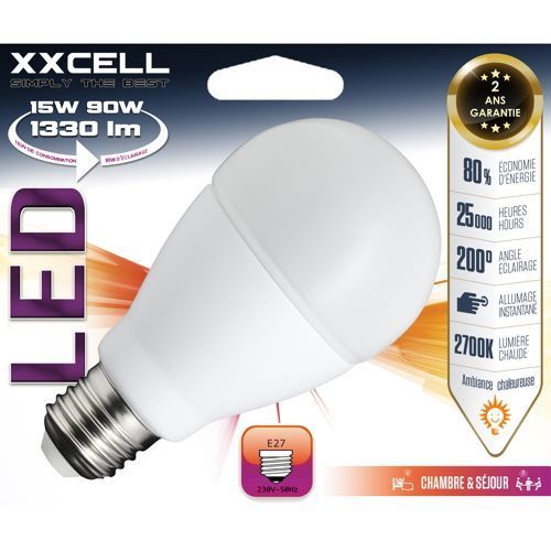 Ampoule LED standard E27 15W/