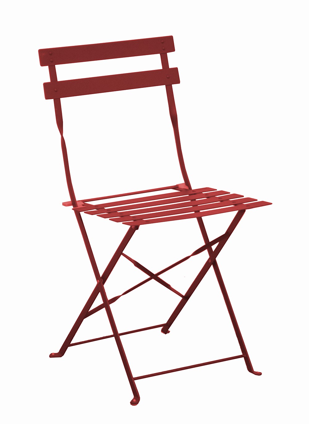 Chaise pliante cuba rouge - PROLOISIRS